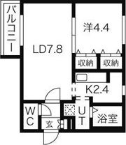 CREA北28条の間取り画像