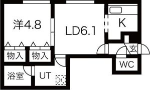 LEE SPACE新道東IIIの間取り画像