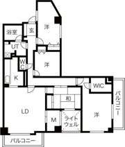 パークヒルズ南10条の間取り画像