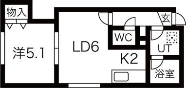 LEE SPACE北11条東の間取り画像