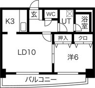 ブルーリーフ桑園の間取り画像
