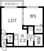 アビターレ北円山の間取り画像