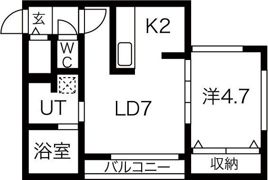 Prescelto南7条の間取り画像