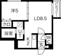 モンテリブロ札幌東の間取り画像