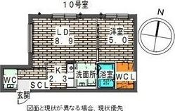 Elle Cube学園前の間取り画像