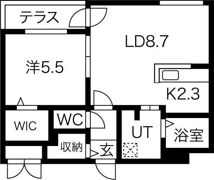 カサトレスパルケの間取り画像