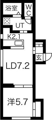 ジェンティーレ平岸1-5の間取り画像