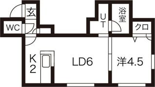 シャングリラ美園の間取り画像
