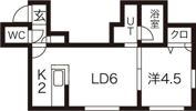 シャングリラ美園の間取り画像