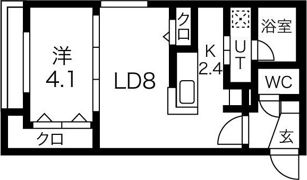 maison Riel学園前の間取り画像