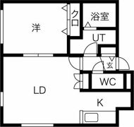 シルキー月寒東Aの間取り画像