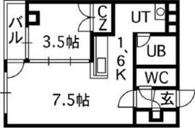 サンライト南5条の間取り画像
