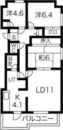 藤井ビルエクセレント円山の間取り画像