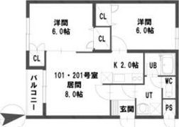 グランメール平岸48の間取り画像