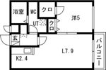 クレア白石の間取り画像