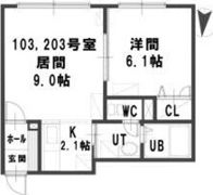 ルミエール発寒南Aの間取り画像