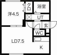 CiGAL二十四軒の間取り画像