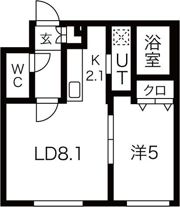プラムクリークRの間取り画像