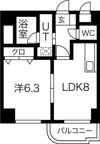 サンタの館医大前の間取り画像