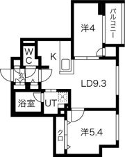 クラッセ札幌シティアクシア・サウステラスの間取り画像