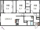 ベルクレール琴似の間取り画像