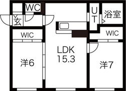 Elvita山鼻の間取り画像