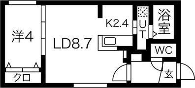 ALPHA南8条の間取り画像