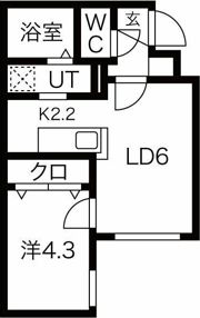 La Felice 北30条（ラ・フェリーチェ）の間取り画像