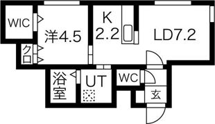 アウラ サッポロの間取り画像