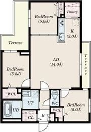 S-RESIDENCE豊平公園aloriaの間取り画像