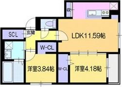 ラ・シュエットドルチェの間取り画像