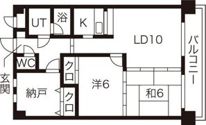ロイヤルレインボー平岸 B棟の間取り画像