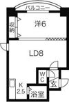 コトン大通中央の間取り画像