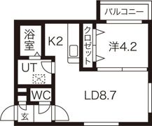 ディオグラシア豊平公園の間取り画像