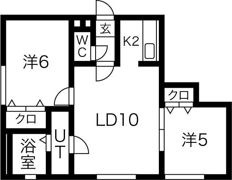 リベルティ南平岸の間取り画像
