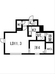 Livease S6W13（リヴィースエス6ダブリュー13）の間取り画像