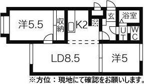 αNEXT札幌第一の間取り画像