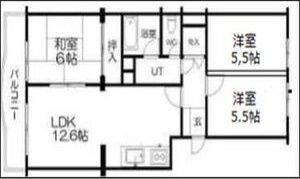 南26条ハウスE棟405号室の間取り画像