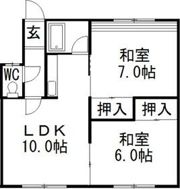 ハイツ平野 二の間取り画像