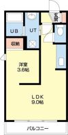 オリエントコート学園前の間取り画像