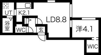 ブルーイング苗穂駅前の間取り画像