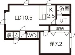 ウイング山の手の間取り画像