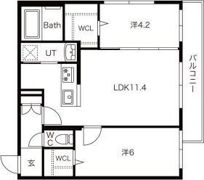 フォレスタ月寒東の間取り画像