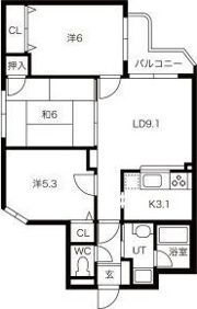 山鼻コンパウンドの間取り画像