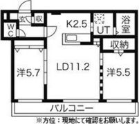 プレジール琴似の間取り画像