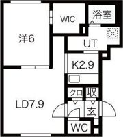 ビルゴ南平岸Iの間取り画像
