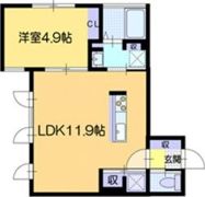 仮）ノルフィーノN18の間取り画像