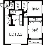 プラムクリークRの間取り画像