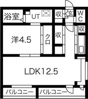 アールフィーノ中の島の間取り画像