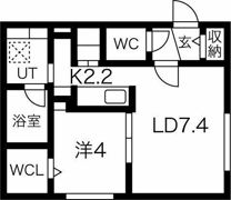 FIORITURA NISHIMACHI（フィオリトゥラニシの間取り画像